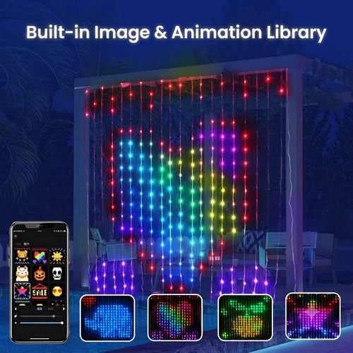 SNZD - Programmable RBG Curtain Lights