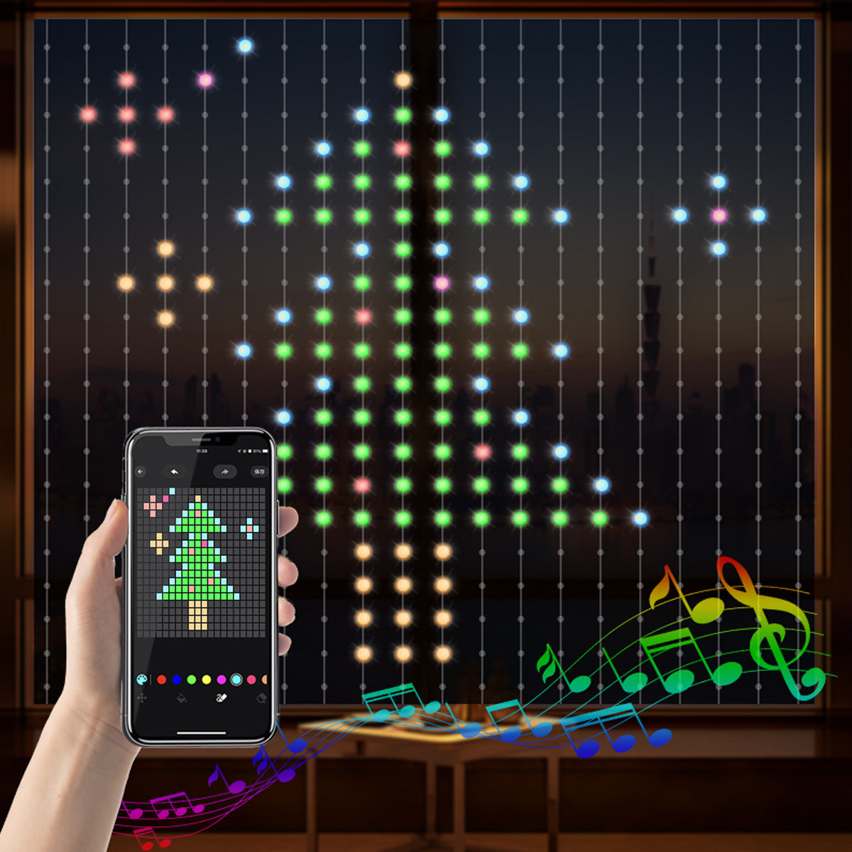 SNZD - Programmable RBG Curtain Lights